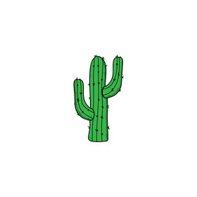 Cactus drawing clipart