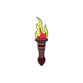 Torch drawing clipart