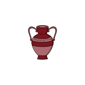Greek wine jug oenochoe drawing clipart