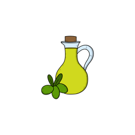 Olive oil drawing clipart