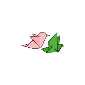 Origami drawing clipart