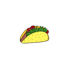 Taco drawing clipart