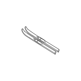 Swiss skis drawing black and white clipart