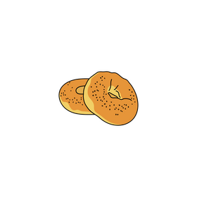 Bagels drawing clipart