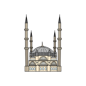 Selimiye Mosque drawing clipart