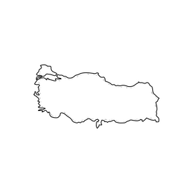 Turkey map drawing clipart free download