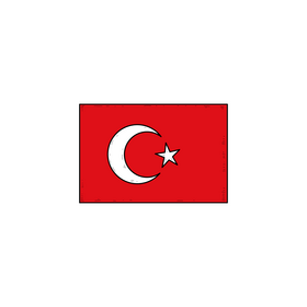 Turkey flag drawing clipart