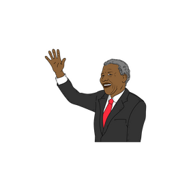 Nelson Mandela drawing clipart