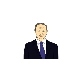 Vladimir Putin drawing clipart