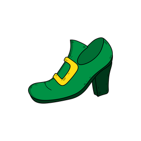 St Patricks Day shoe drawing clipart