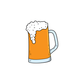 Beer mug drawing clipart