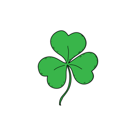 St Patricks Day shamrock drawing clipart