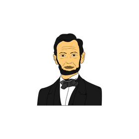 Abraham Lincoln drawing clipart