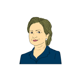 Hillary Clinton drawing clipart