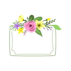 Flowers frame clipart