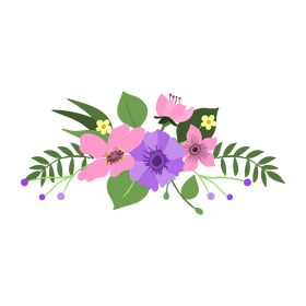Design flowers for frame and border clipart