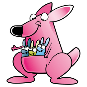Kangaroo cartoon clipart