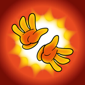 Hands cartoon vector