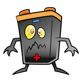 Battery cartoon clipart