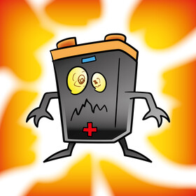 Battery cartoon vector