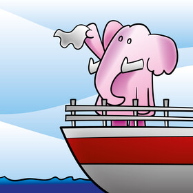 Goodbye cartoon vector