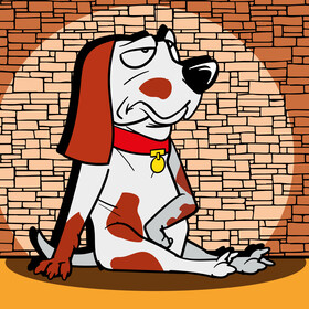 Dog cartoon vector