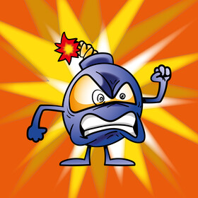 Bomb cartoon vector