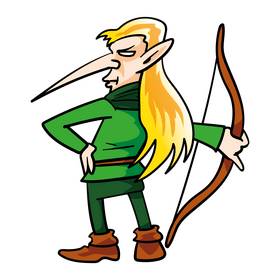 Elf cartoon clipart