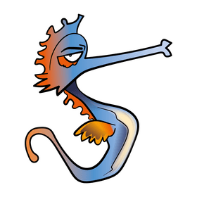 Seahorse cartoon clipart