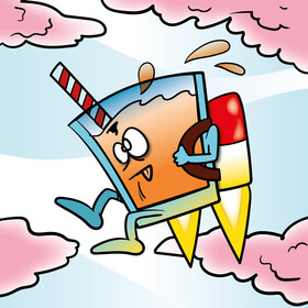 Juice cartoon vector