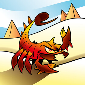 Scorpion cartoon vector