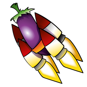 Eggplant cartoon clipart