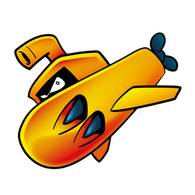 Submarine cartoon clipart