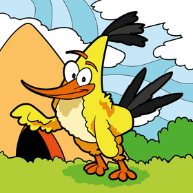 Angry Birds cartoon vector