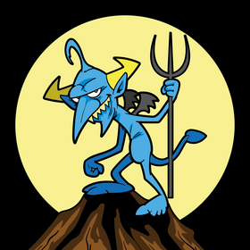 Devil cartoon vector