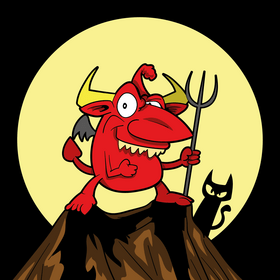 Devil cartoon vector