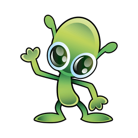 Alien cartoon clipart
