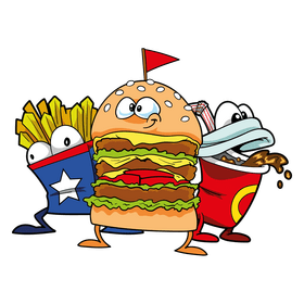 Fast food cartoon clipart