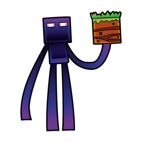 Minecraft cartoon clipart