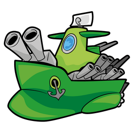 Battleship cartoon clipart