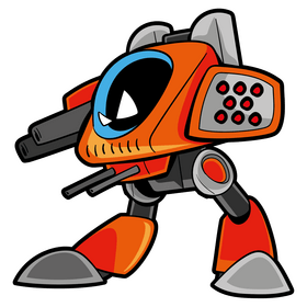 Robot cartoon clipart