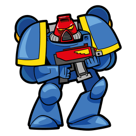 Space Marine cartoon clipart