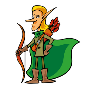 Fantasy Elves cartoon clipart