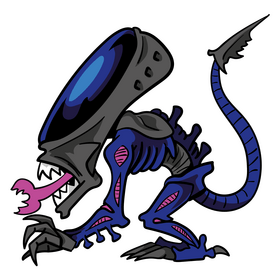 Alien cartoon clipart