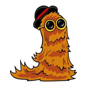 Cousin Itt cartoon clipart