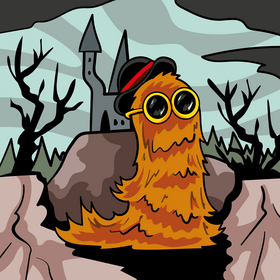 Cousin Itt cartoon vector