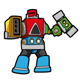 Mega Zord cartoon clipart