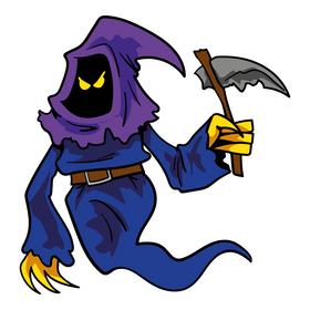 Fantasy ghost cartoon clipart