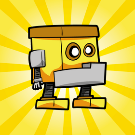 Yellow Zord cartoon vector