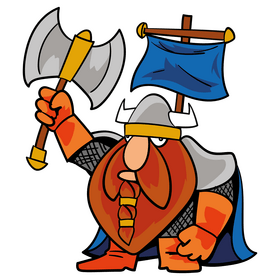 Fantasy dwarf cartoon clipart